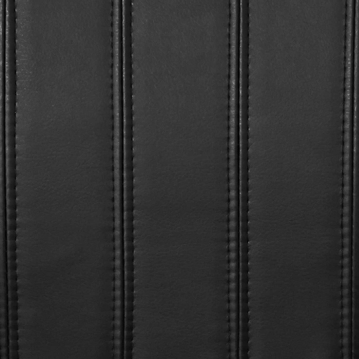 Executive Leather Budget Chair Black - Boss Office Products: Swivel, Lumbar Support, 250lb Capacity