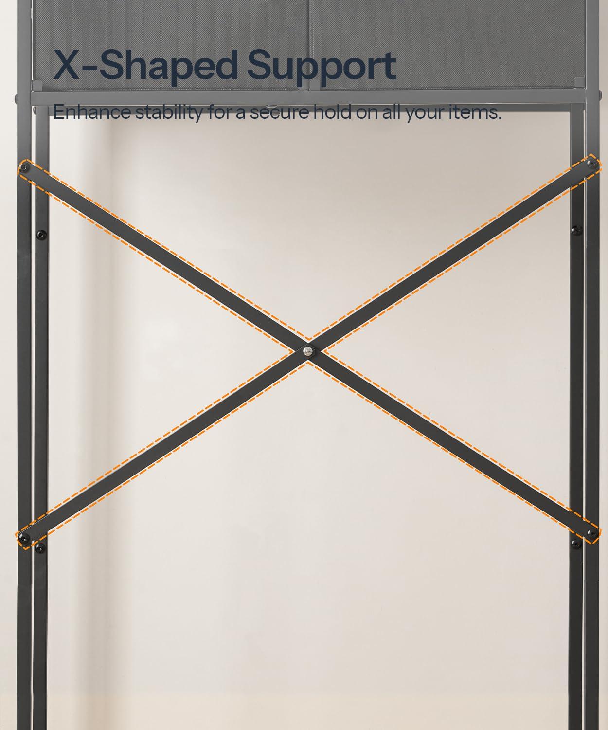 HOOBRO Over-The-Toilet Storage Rack with 2 Drawers, 3-Tier Bathroom Organizer Shelf Over Toilet, Freestanding Toilet Shelf, Storage Cabinet, Rustic Brown and Black BF47TS01