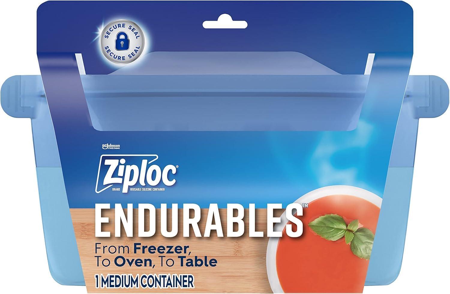 Ziploc Endurables Reusable Silicone Food Storage Container - Medium - 32 fl oz