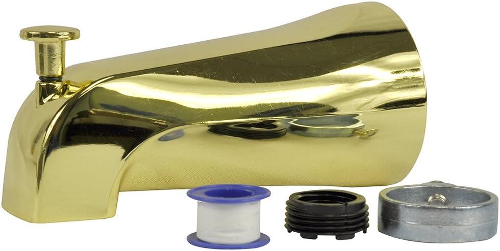 Danco 70-89265 Universal Tub Spout with Diverter, Polished Brass
