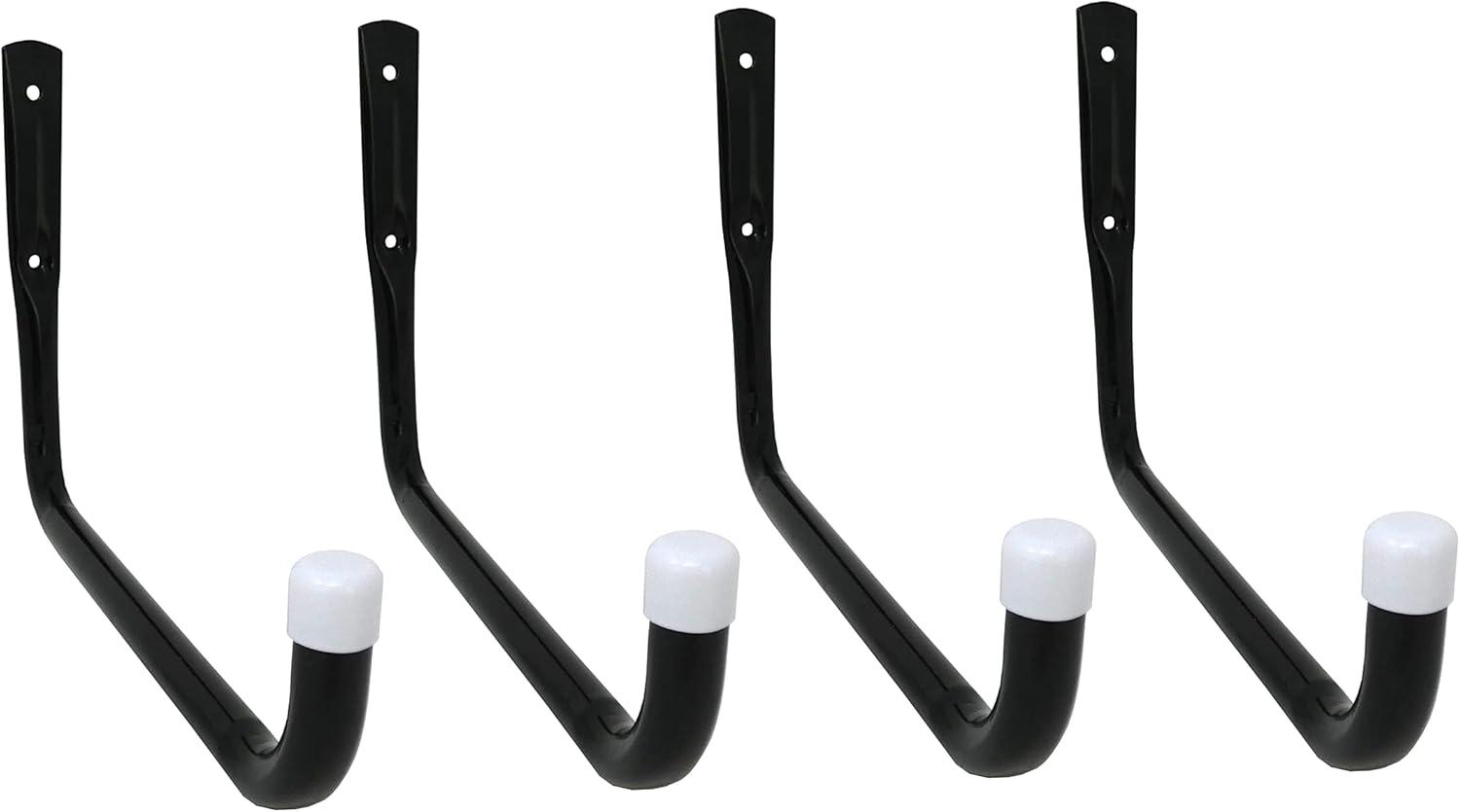 Shepherd Hardware 8091E Heavy Duty Steel Garage Storage / XL Utility Hooks, 4 Pack