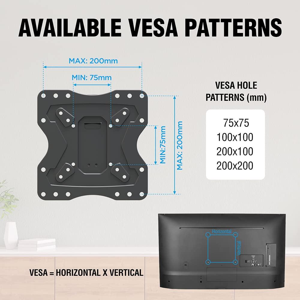 ELG ELG FULL20 Full Motion TV Wall Mount with VESA 200x200mm Tilt and Swivel for 15 to 58 inch TVs