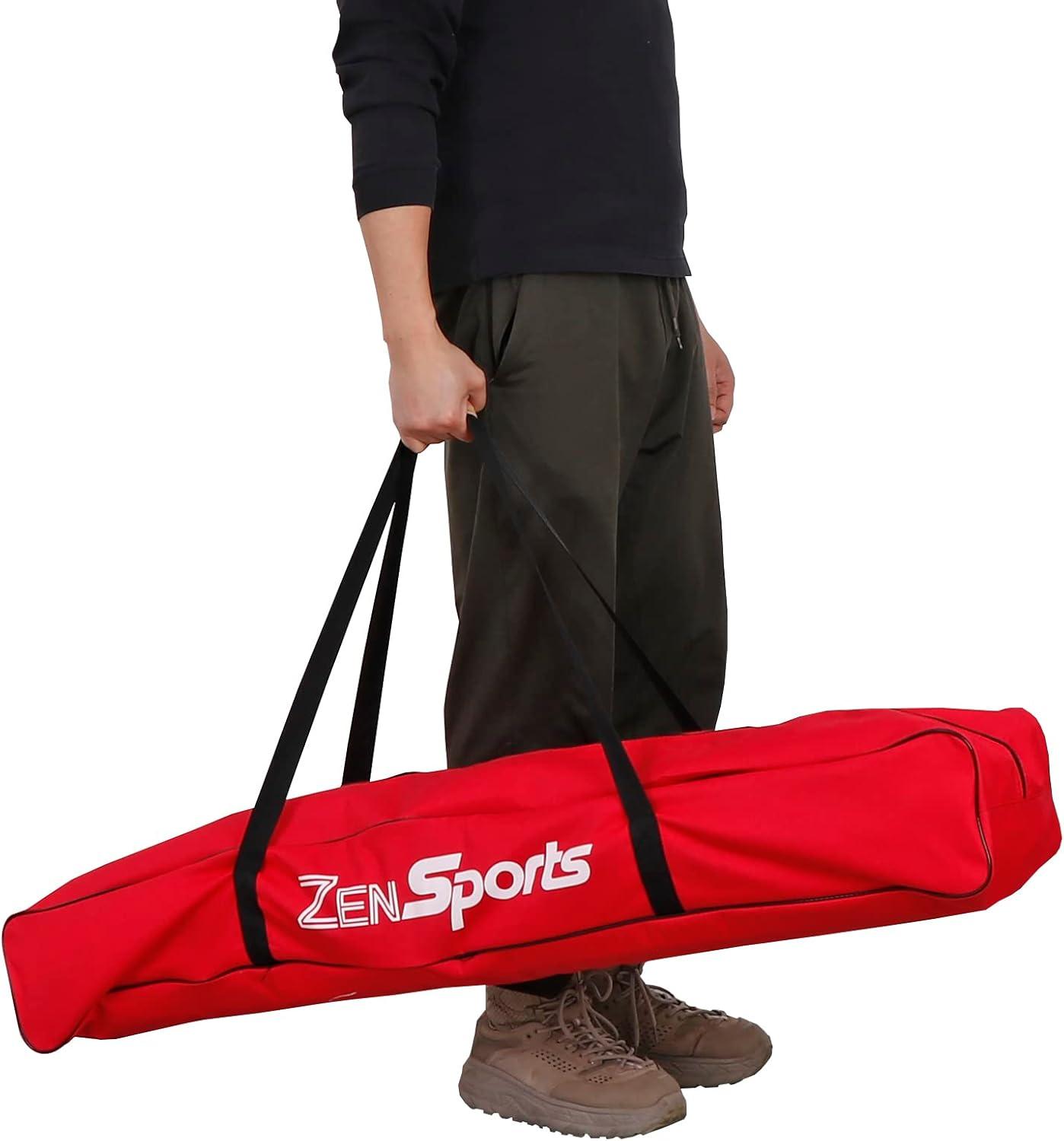 Zeny 7' x 7' Baseball Softball Practice Net Hitting Pitching Training Net w/Strike Zone,Bow Frame & Carry Bag