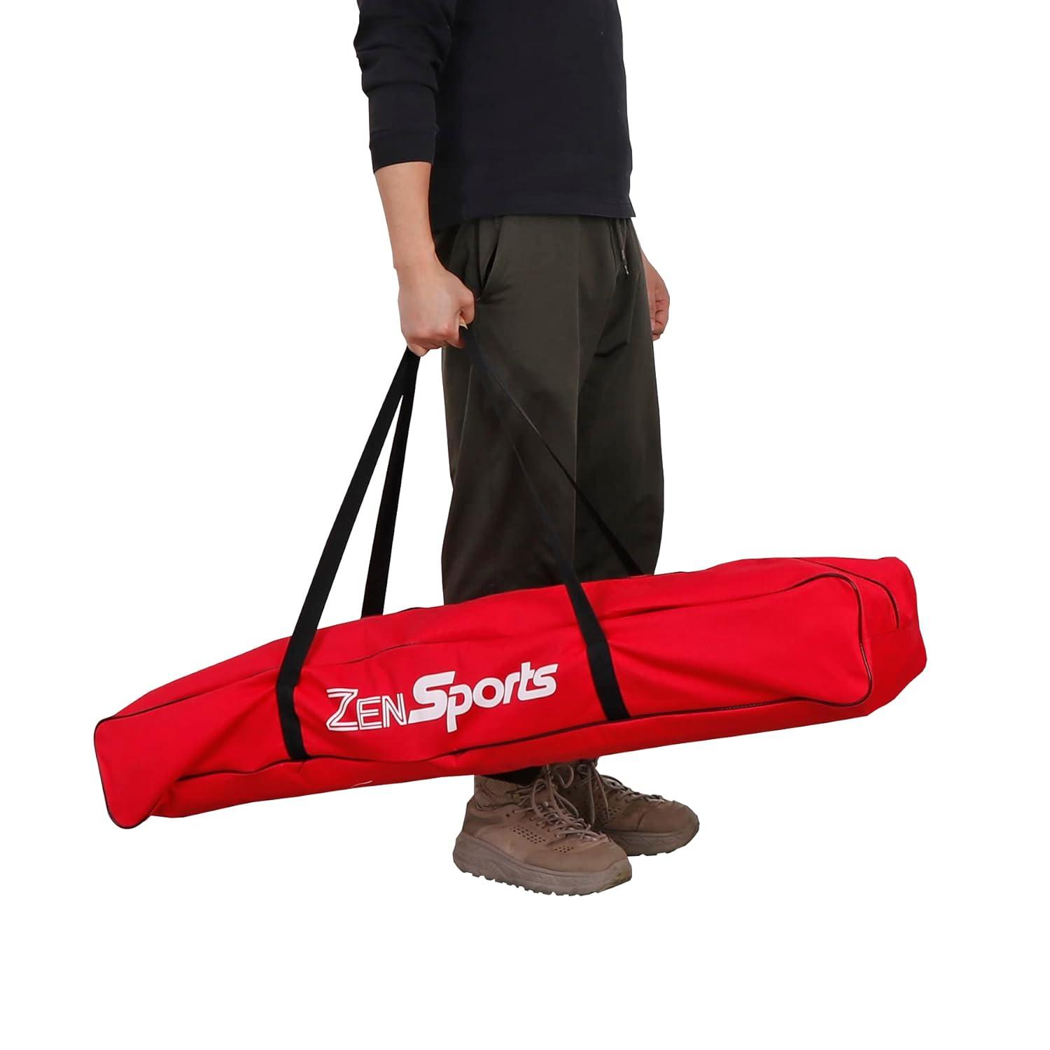 Zeny 7' x 7' Baseball Softball Practice Net Hitting Pitching Training Net w/Strike Zone,Bow Frame & Carry Bag