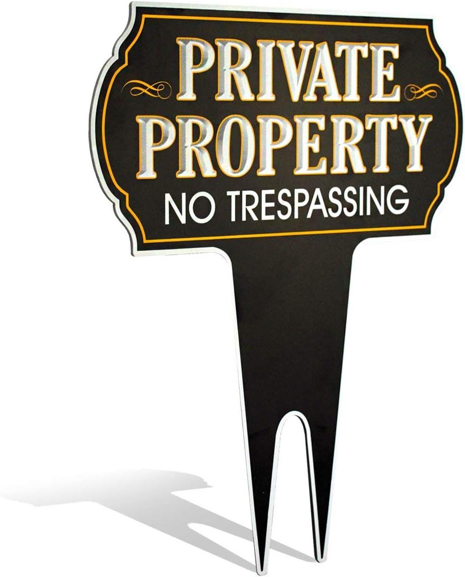 Signs Authority 15" x 12" Aluminum Private Property No Trespassing Sign