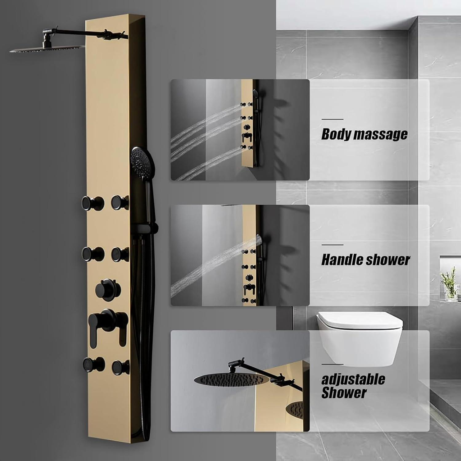 60.55'' Shower Panel with Adjustable Shower Head
