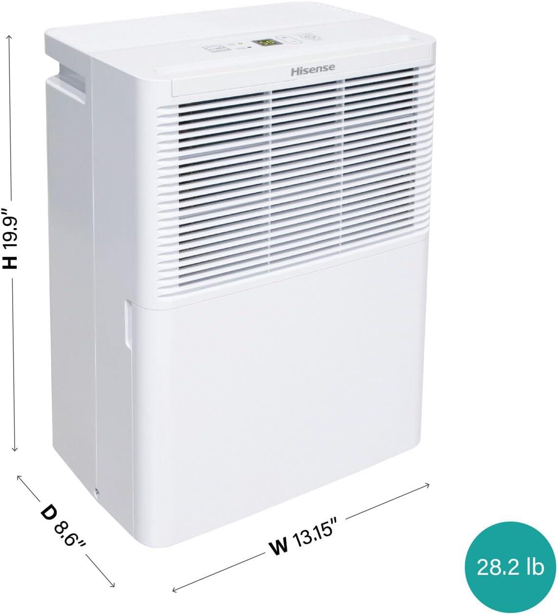 HiSense Hisense Energy Star 25-Pint Portable Dehumidifier with Auto-Shutoff