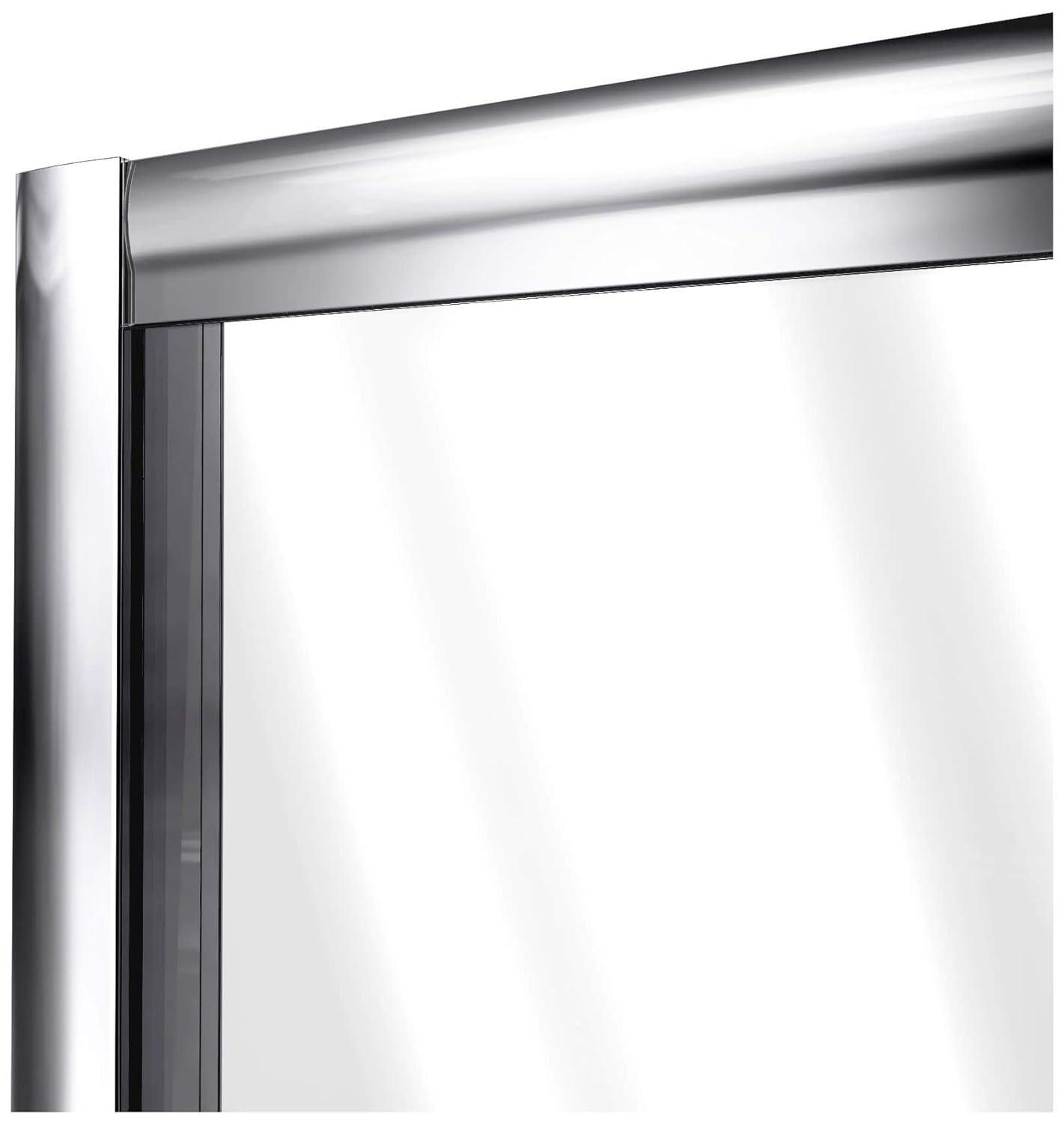 Flex 32" x 74.75" Square Pivot Shower Enclosure with Base Included