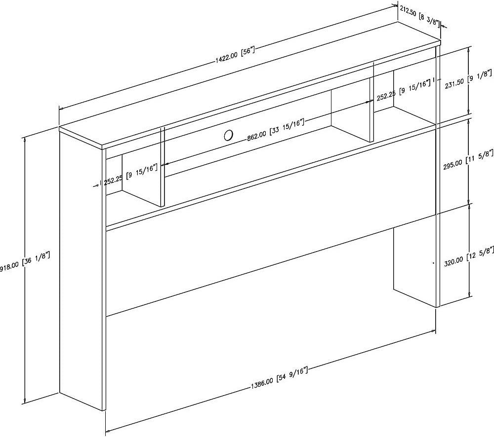 Spark Bookcase Headboard