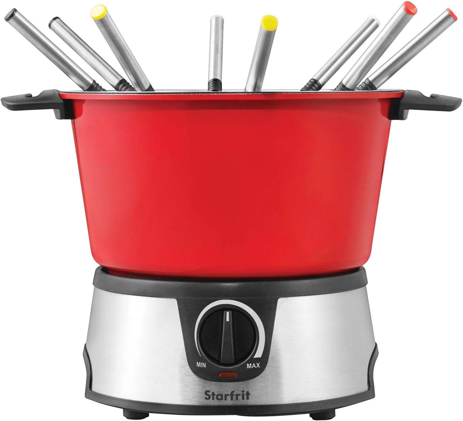 Starfrit The Rock Electric Fondue Set, Red