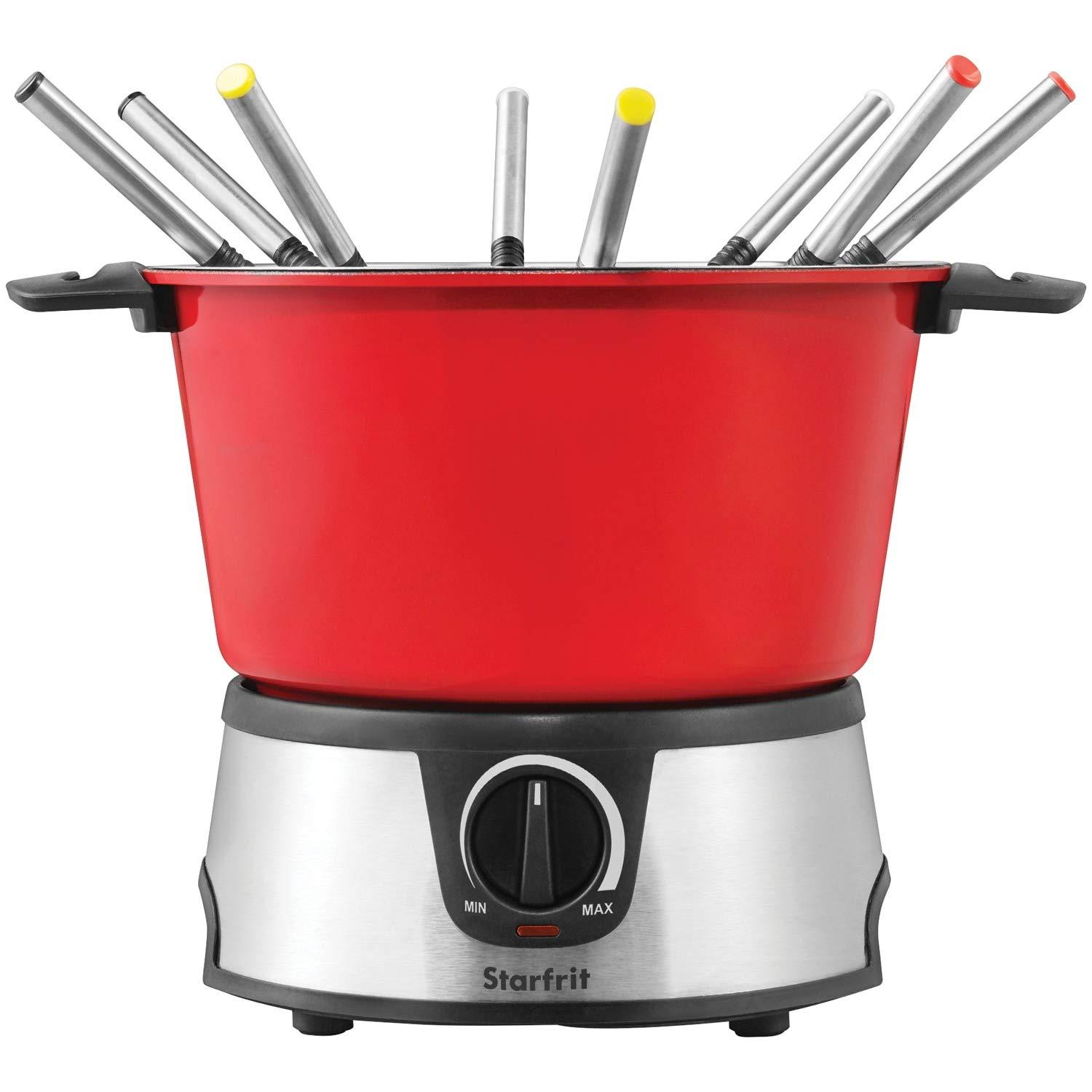 Starfrit The Rock Electric Fondue Set, Red