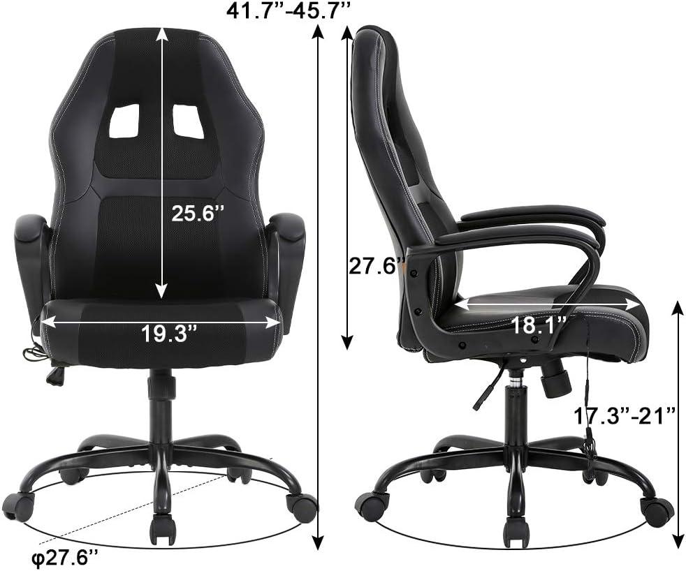FDW Racing Gaming Chair Home Office Chair Ergonomic Desk Chair Massage PU Leather Computer Chair with Lumbar Support Headrest Armrest ,Camo
