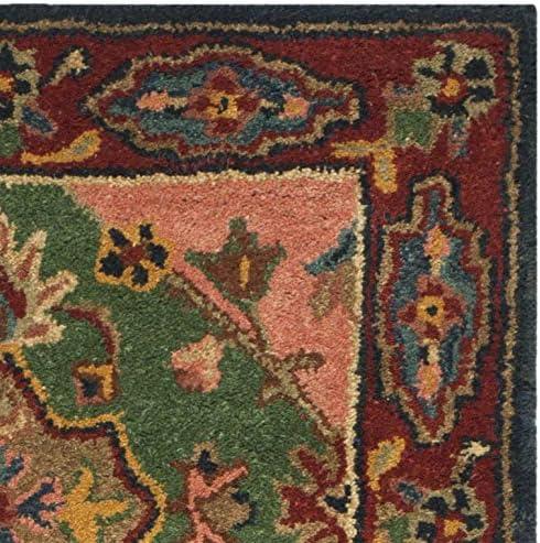 Heritage HG926 Hand Tufted Runner Rug - Red/Multi - 2'3"x18' - Safavieh.