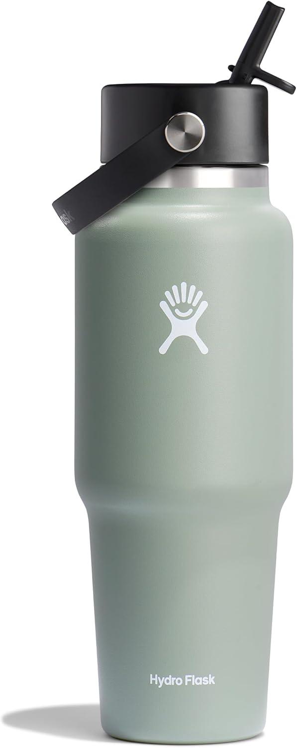Hydro Flask 32oz Wide Mouth Flex Straw Travel Bottle - Agave