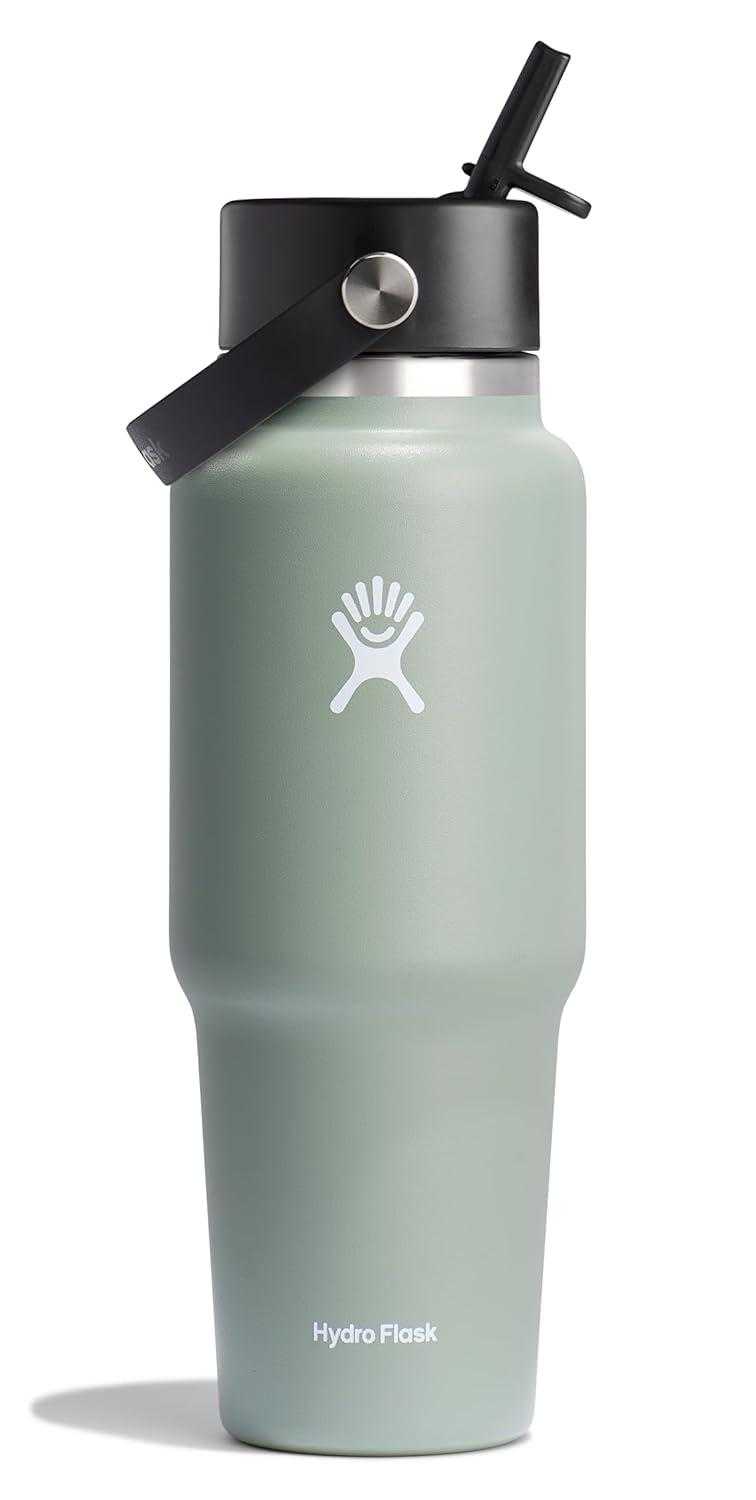 Hydro Flask 32oz Wide Mouth Flex Straw Travel Bottle - Agave