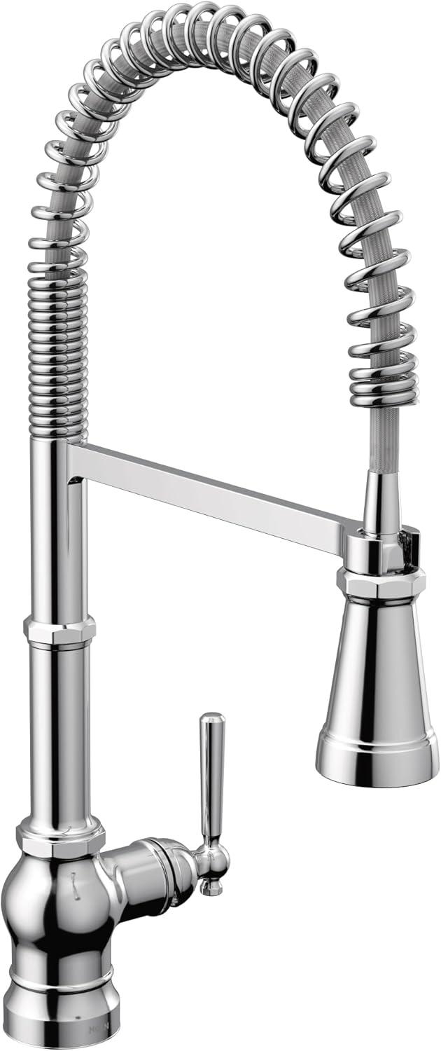Paterson Spring Pull Down Single Handle Kitchen Faucet with Accessories and with Power Boost