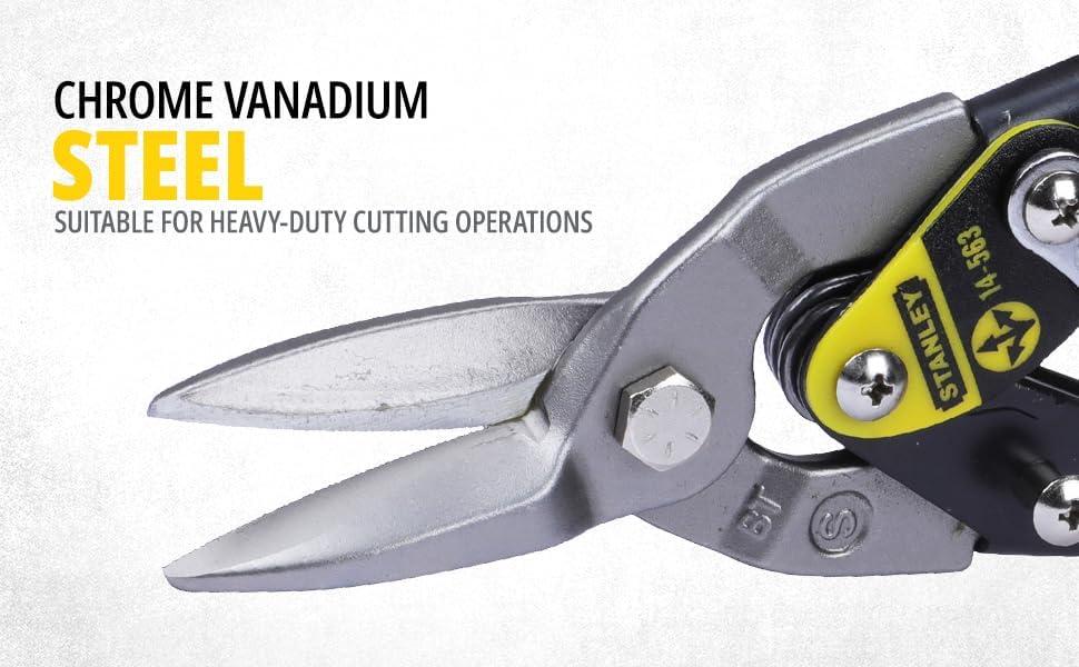 STANLEY - Yellow Aviation Snips Straight Cut 250mm (10in)