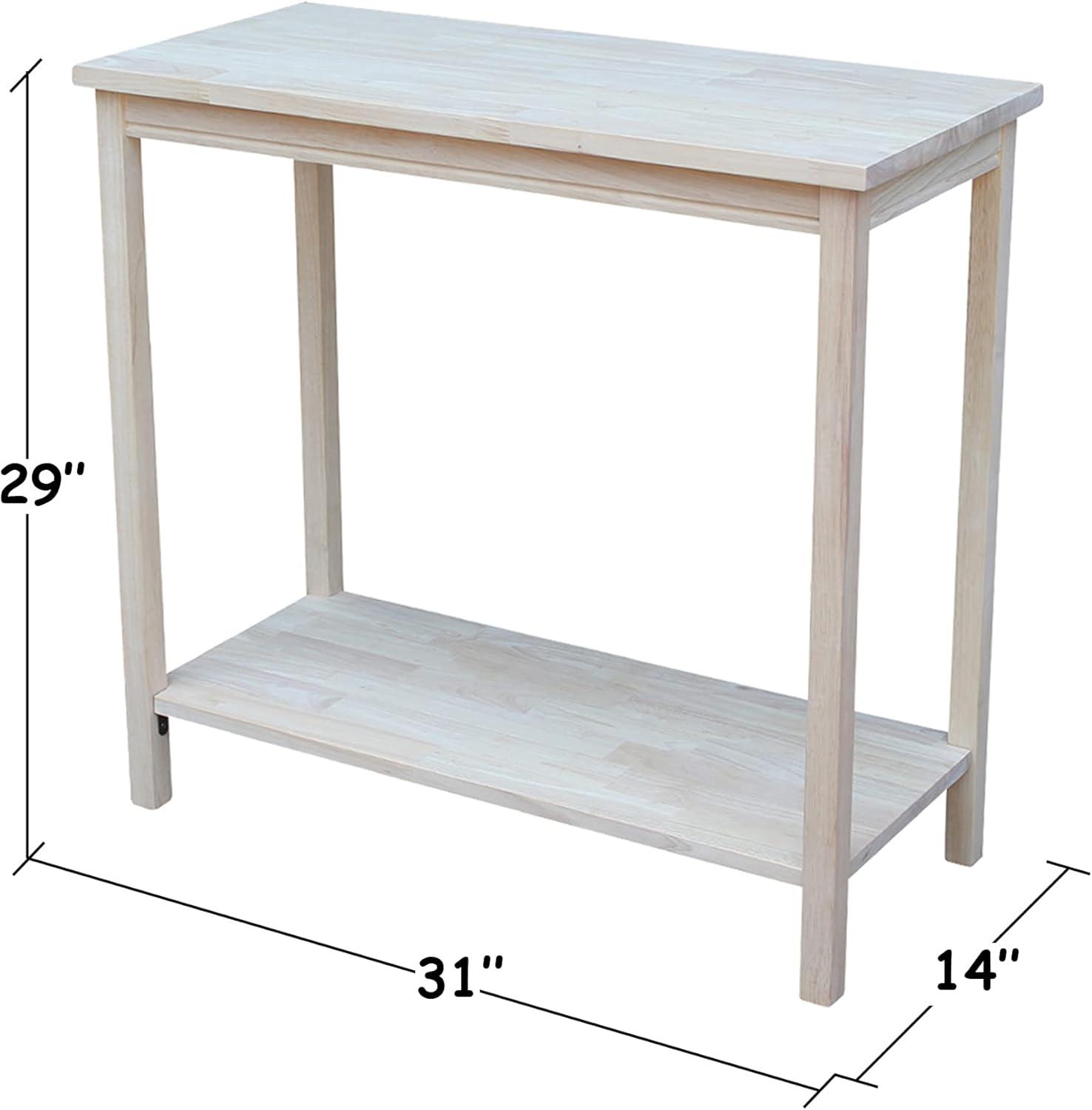 Portman Accent Table Unfinished - International Concepts