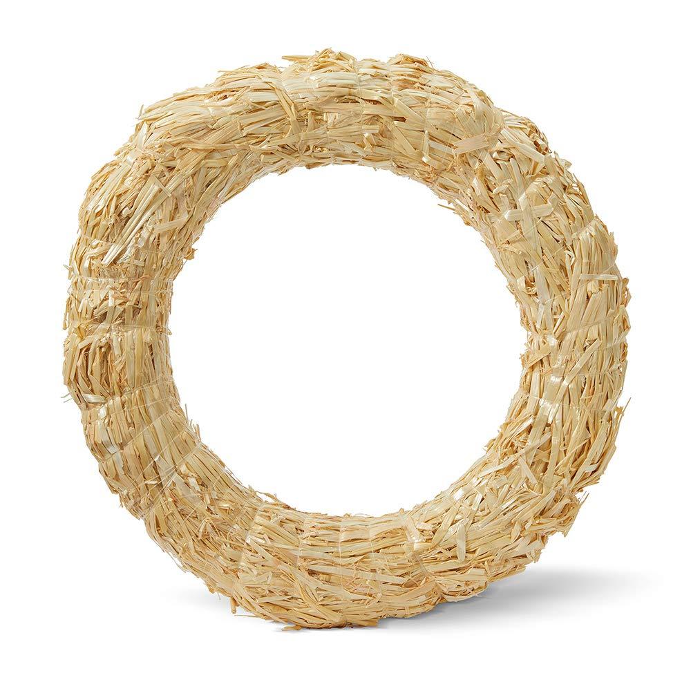 Natural Straw 18-Inch Outdoor Floral Wreath Form
