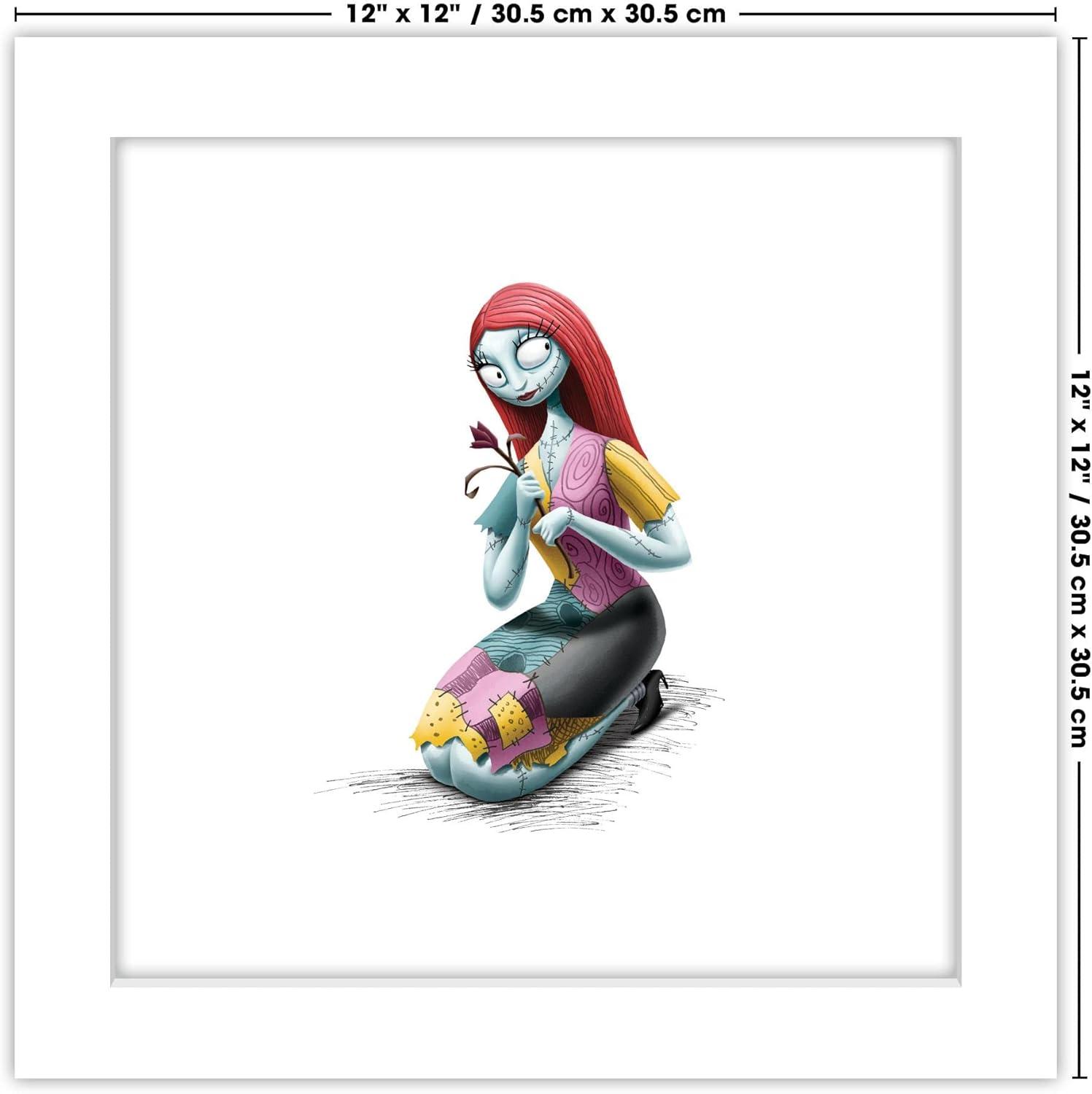 Gallery Pops Disney Tim Burton's The Nightmare Before Christmas - Sally Wall Art, White Framed Version, 12" x 12"
