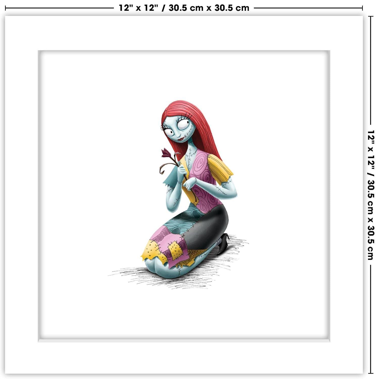 Gallery Pops Disney Tim Burton's The Nightmare Before Christmas - Sally Wall Art, White Framed Version, 12" x 12"