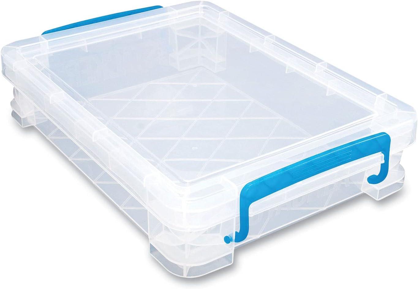 Advantus Super Stacker Document Box Clear 36873