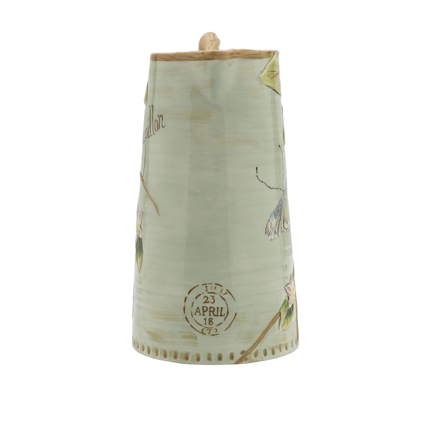 Fitz & Floyd Fitz and Floyd Toulouse Pitcher, 2 1/2-Quart, Green