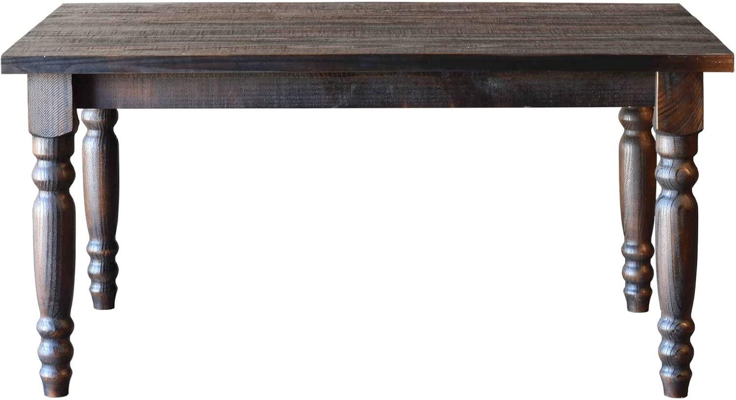 Grain Wood Furniture Valerie Original Solid Wood 63" Dining Table, Barnwood