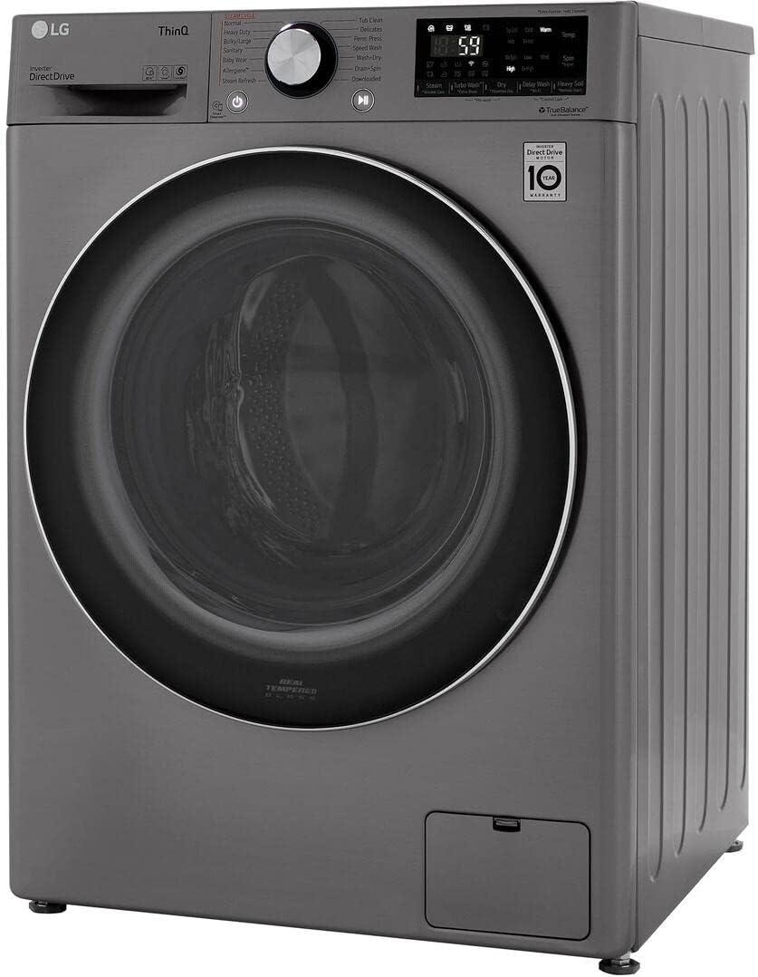 LG LG Smart Wi-Fi Enabled Compact Front Load All-In-One Washer/Dryer Combo with Built-In Intelligence, 2.4 cu. ft. WM3555HVA