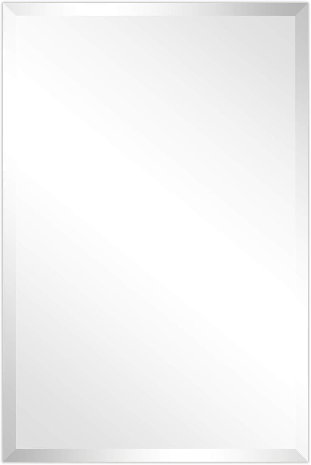 Empire Art Espejo de Pared de Prisma Biselado sin Marco Directo 24" x 36", Listo para Colgar