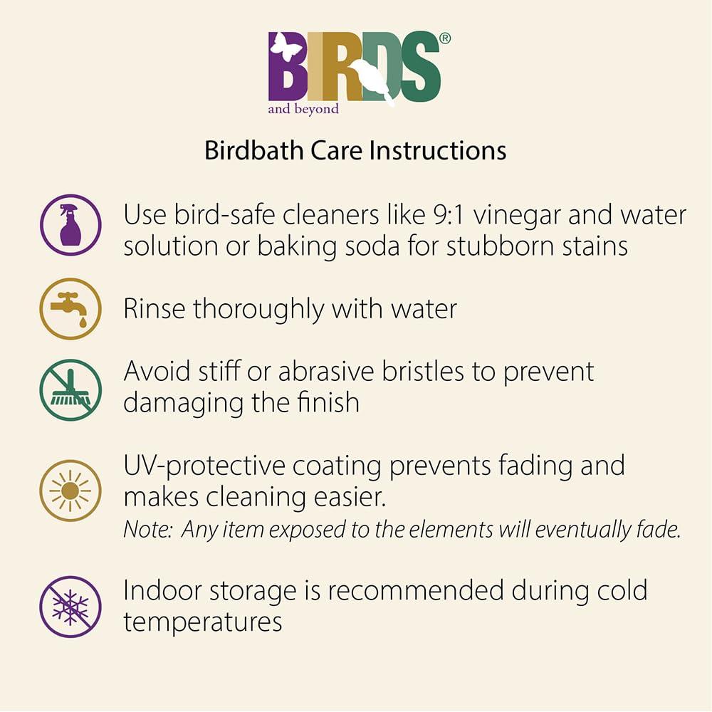 Tierra Garden Birds 19" D Hunter Green Fiber Clay Birdbath Bowl