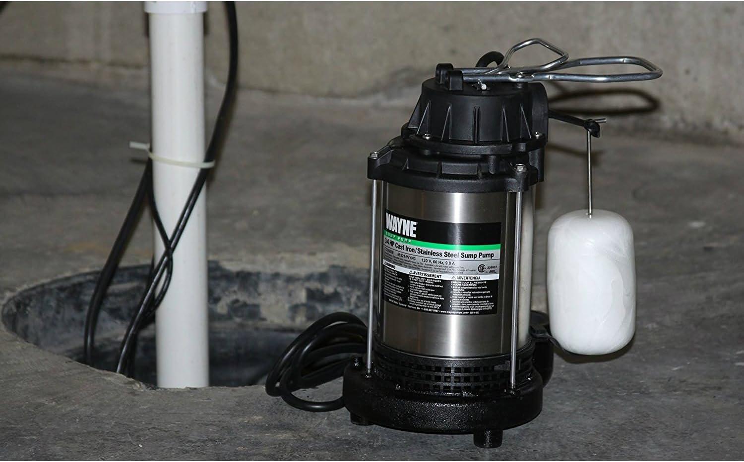 CDU1000 - 1 HP Stainless Steel and Cast Iron Submersible Sump Pump