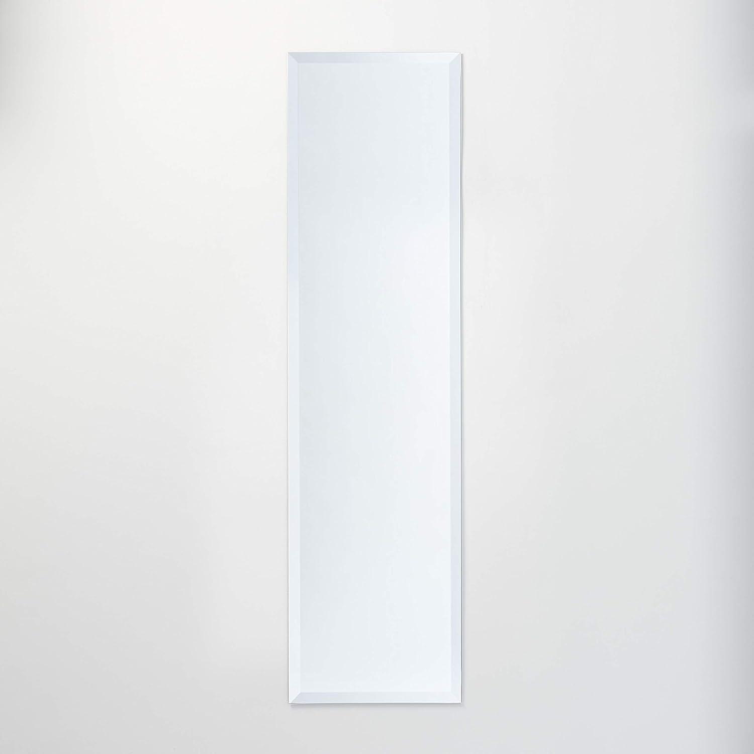 Frameless 16" x 60" Beveled Full-Length Rectangular Mirror