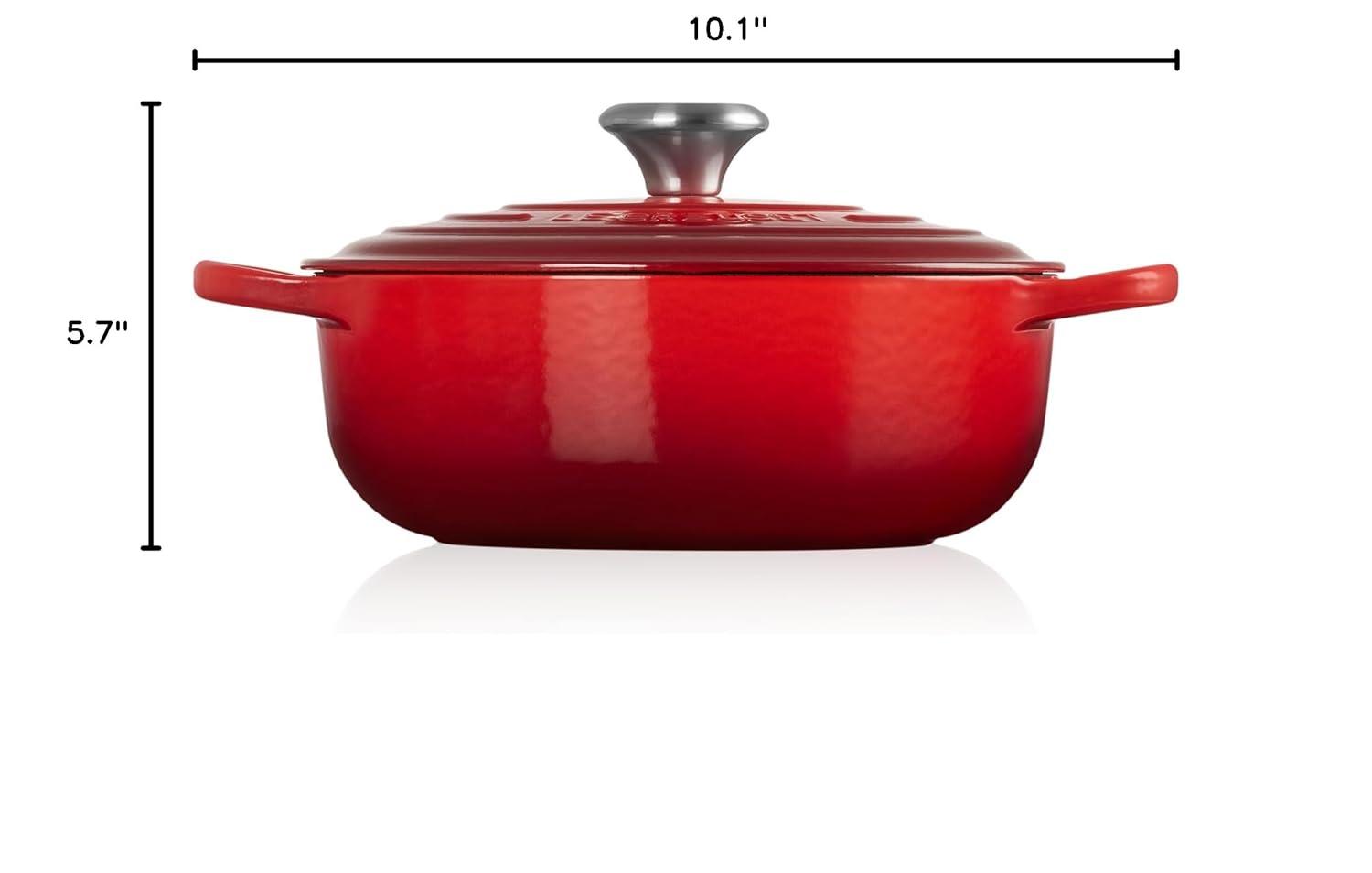 Le Creuset ® Signature 3.5-Qt. Cerise Enameled Cast Iron Sauteuse Oven