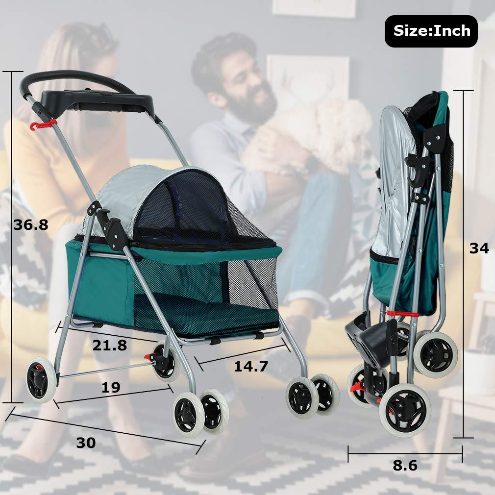 BestPet Foldable Pet Jogger Stroller