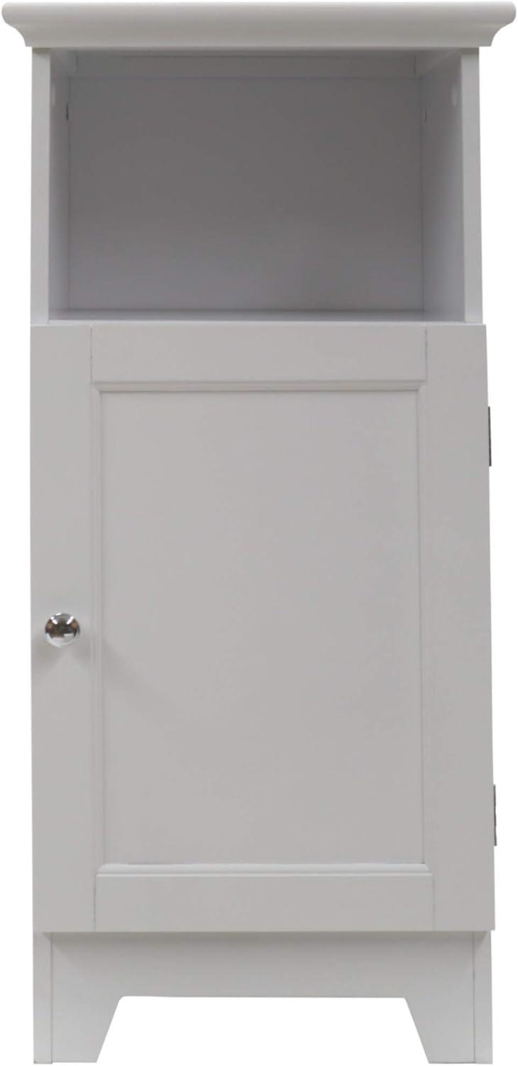 White Shaker Style Freestanding Bathroom Cabinet with Adjustable Shelving