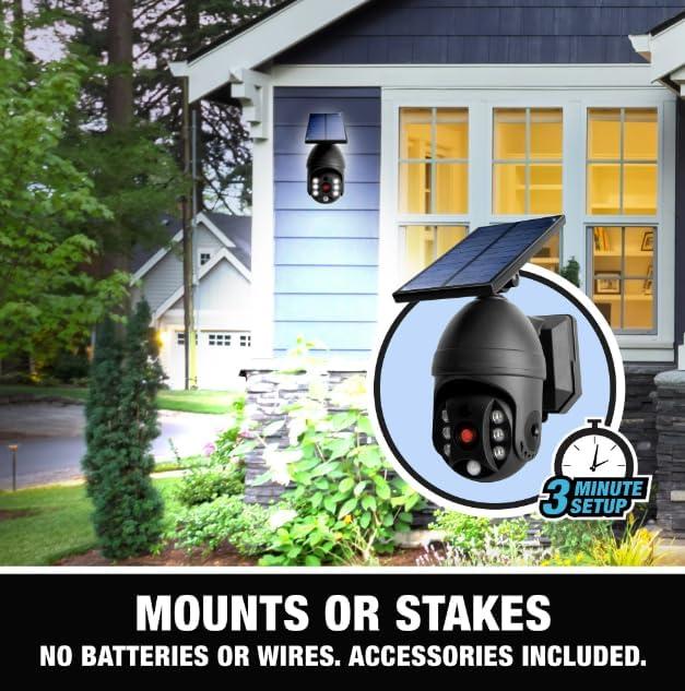 Bell and Howell Bionic Spotlight Extreme Solar Powered Motion Sensor Solar Security Light 360 Angle