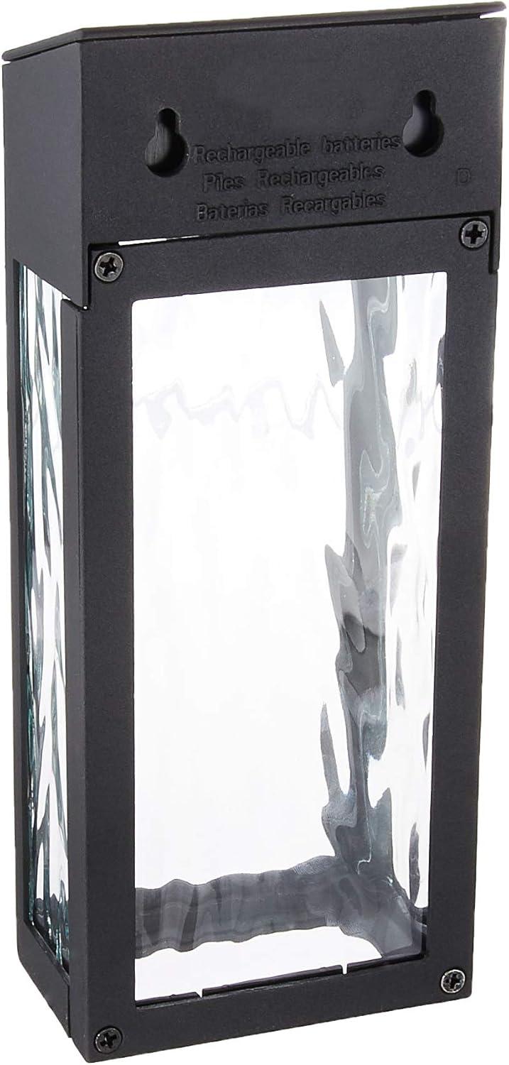 Classy Caps Black Powder Coated Aluminum Solar Powered Integrated LED Metal Deck Light (Set of 2)