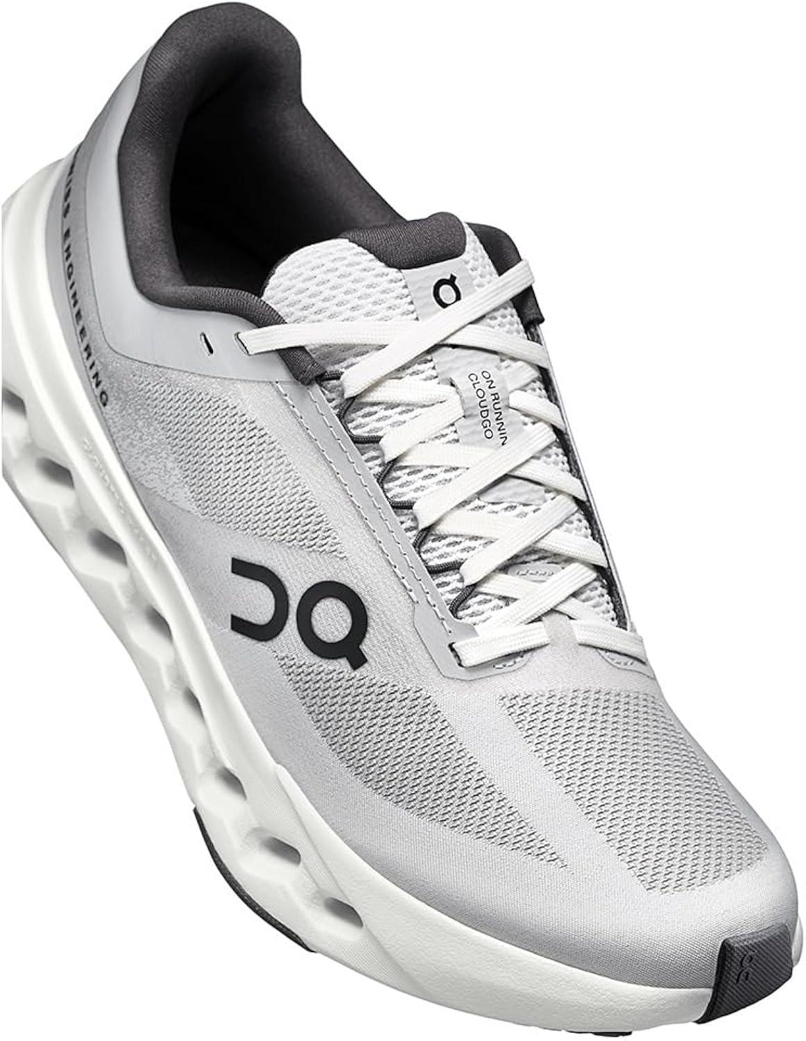 Women's Glacier White Mesh Running Shoes with Mid Cushioning