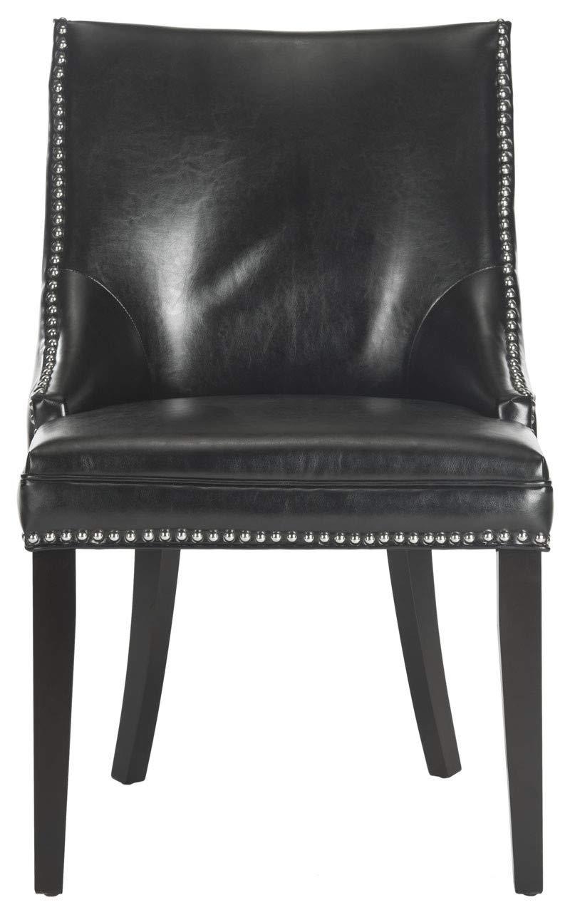 Afton 20"H Side Chair with Nail Heads (Set of 2) - Flat Cream - Safavieh