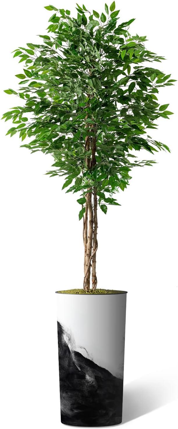 SIGNLEADER Artificial Plant In Planter, Fake Areca Tropical Palm Plant Home Decoration (Plant Pot Plus Plant)
