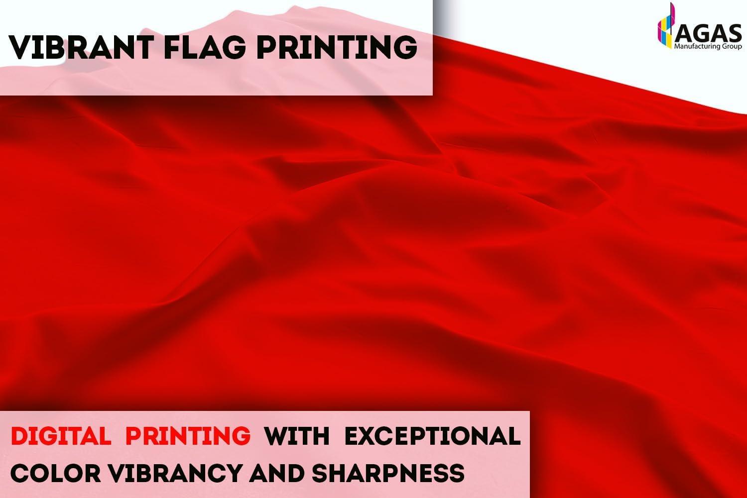 AGAS Skin Diver Flag - 12 x 18 Inch - Printed 200 Nylon - Stitched Edges - Solid Brass Grommets Canvas Heading - Red and White Stripe Nautical Flag.