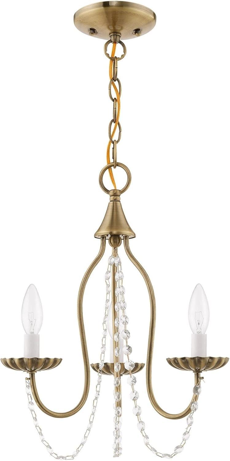 Livex Lighting Alessia 3 - Light Chandelier in  Antique Gold Leaf