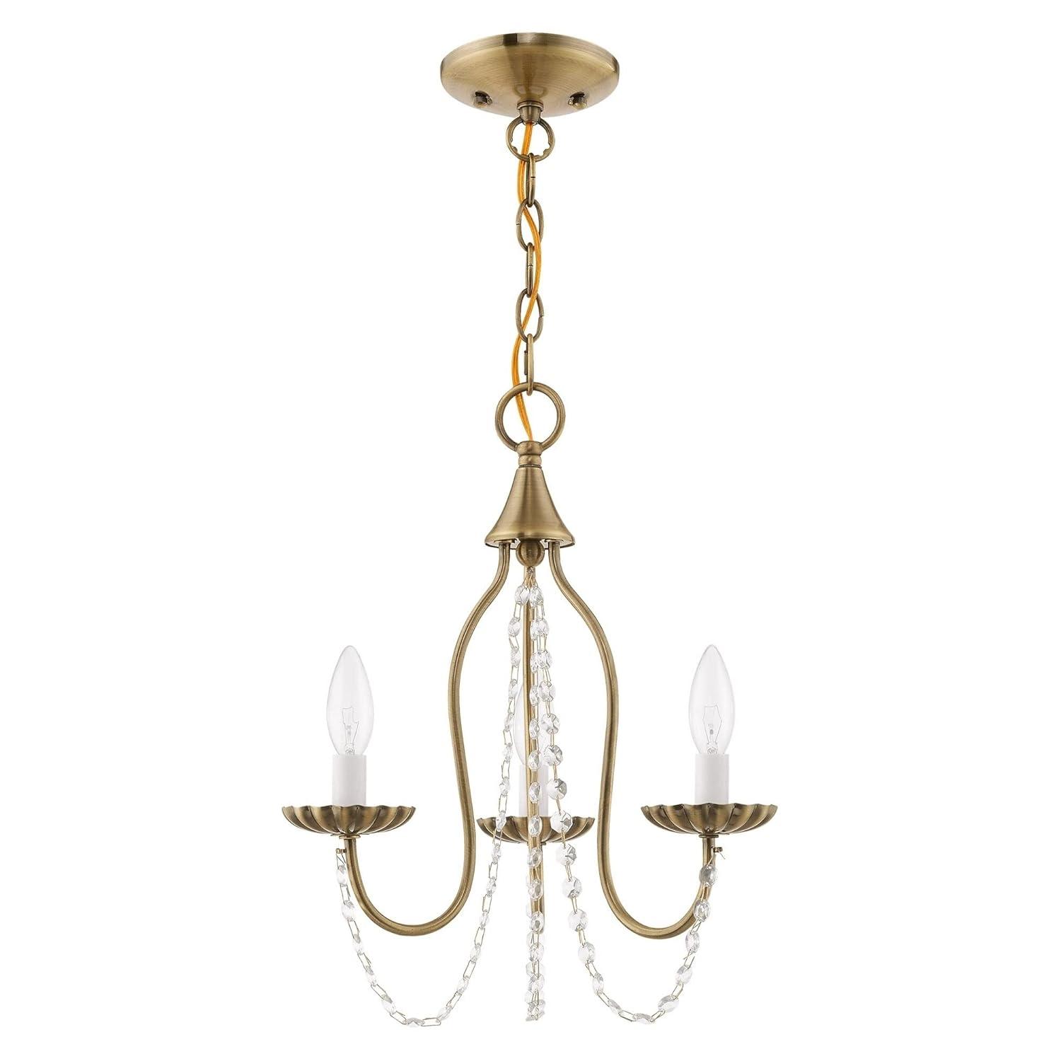 Livex Lighting Alessia 3 - Light Chandelier in  Antique Gold Leaf