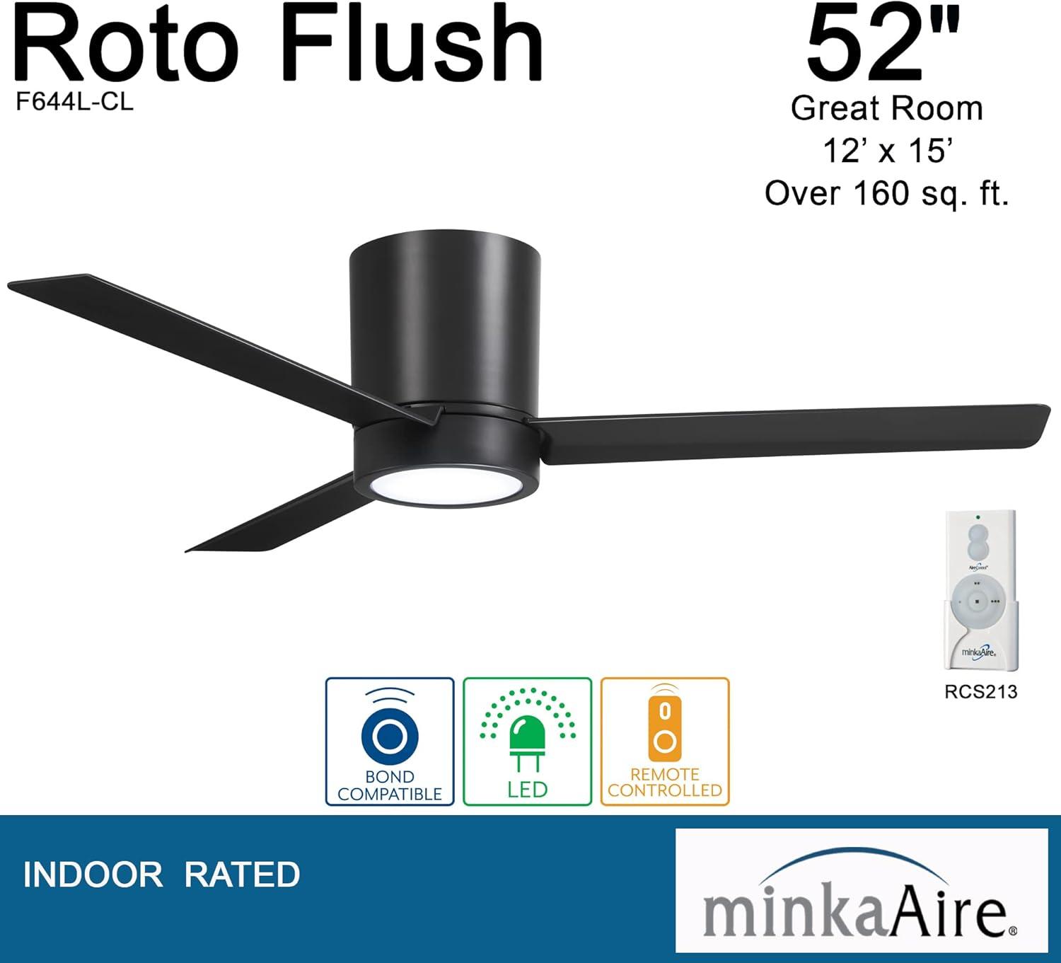 52'' 3 - Blade LED Propeller Ceiling Fan with Remote Control and Light Kit Included