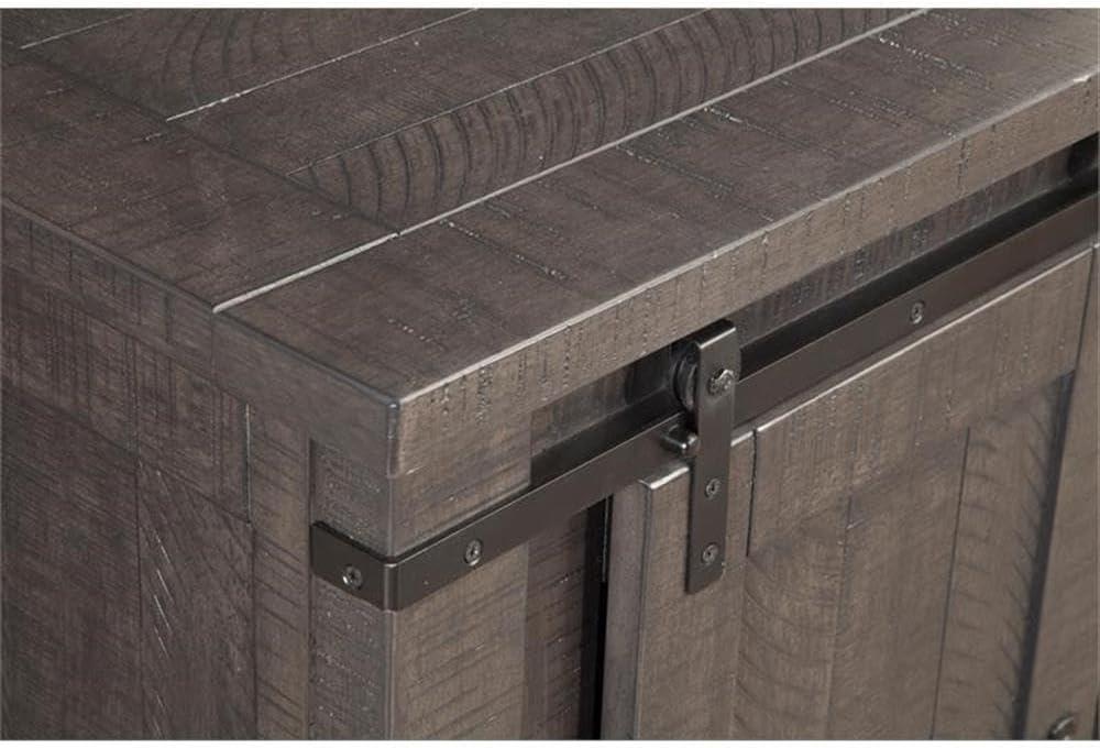 Sierra 65" Solid Wood TV Stand Gray Finish - Martin Svensson Home