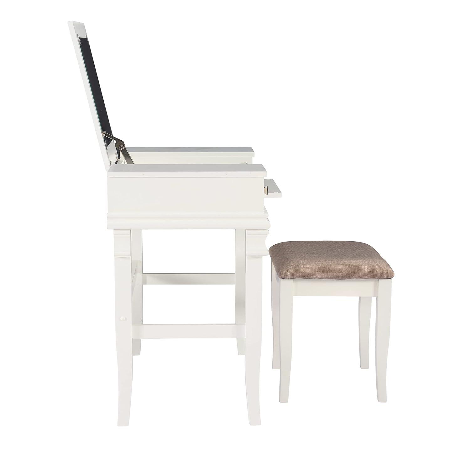 Linon Home Decor Linon Orhei White Vanity Set