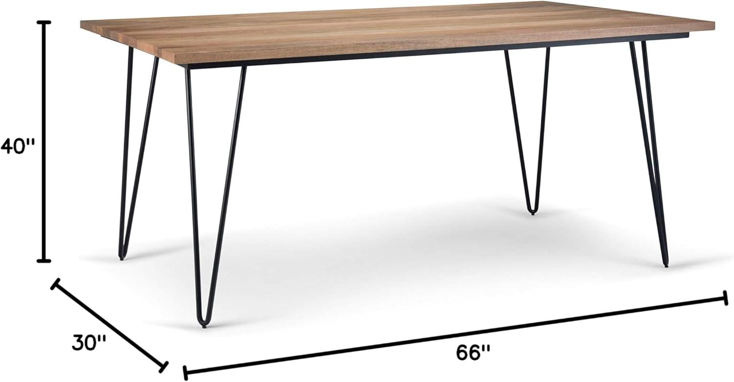 Simpli Home Hunter Solid Mango Wood Dining Table In Natural