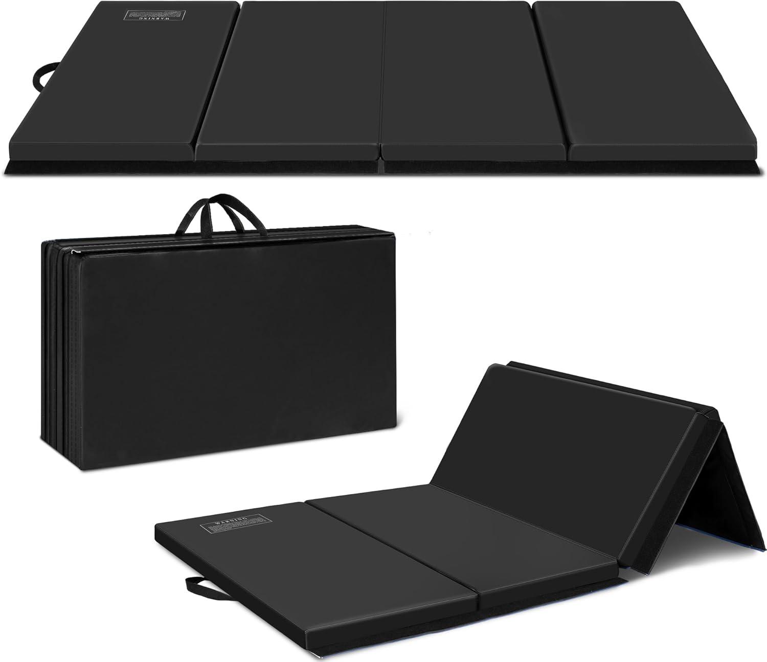 Polar Aurora 3'x6'x2 Thick Folding Gymnastics Exercise Mat Aerobics Stretching Yoga Mats