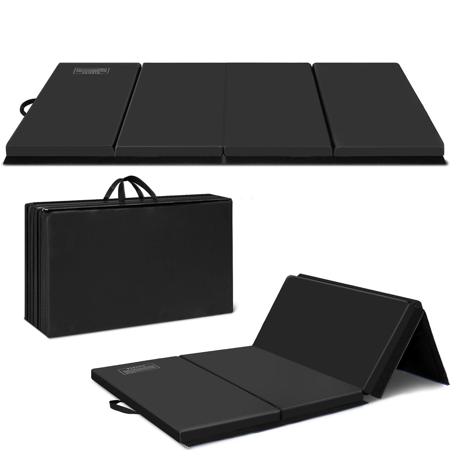 Polar Aurora 3'x6'x2 Thick Folding Gymnastics Exercise Mat Aerobics Stretching Yoga Mats
